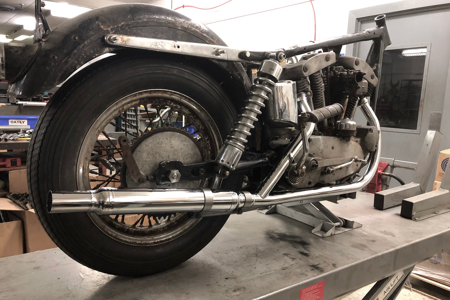 Sportster Muffler for 2 into 1 systems