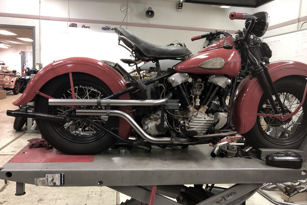 Knucklehead Up Sweep Shotgun Exhaust