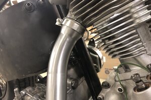 1948-57 Panhead Rear Exhaust Pipe