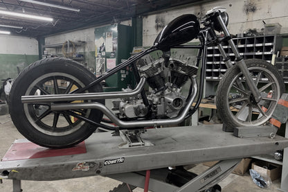 Shovelhead Upswept Shotgun Exhaust