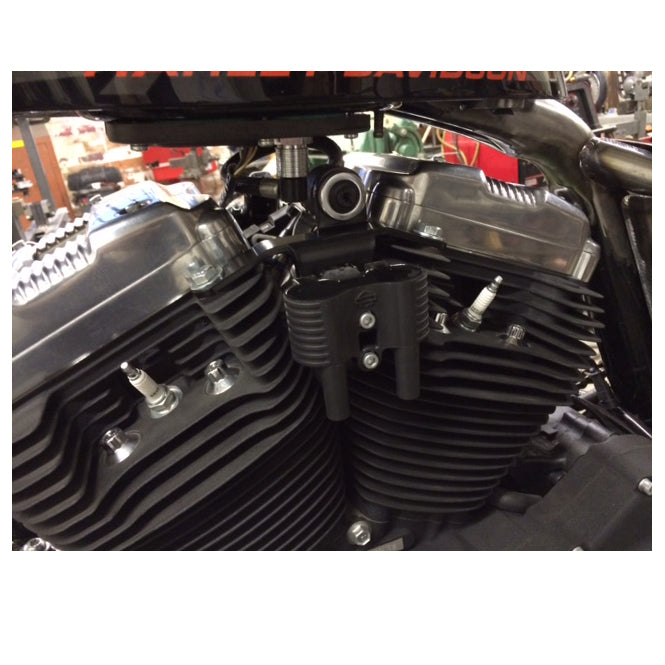 Top Motor Mount with Coil and OEM key switch Mount for 2007 and up Sportster