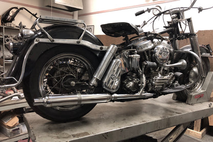 1958-1964 Big Twin Pan Swingarm Exhaust