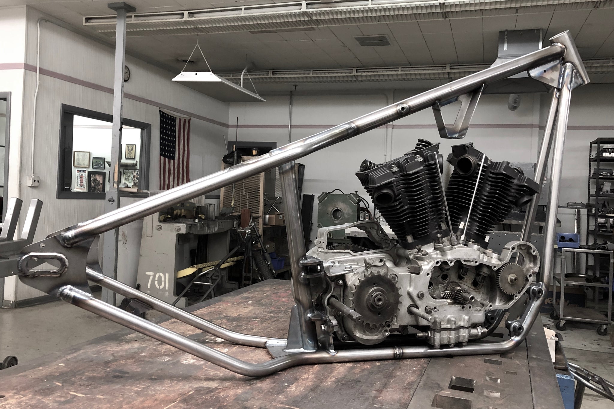 Gasbox Chopper Rigid Frame for Ironhead Sportster's