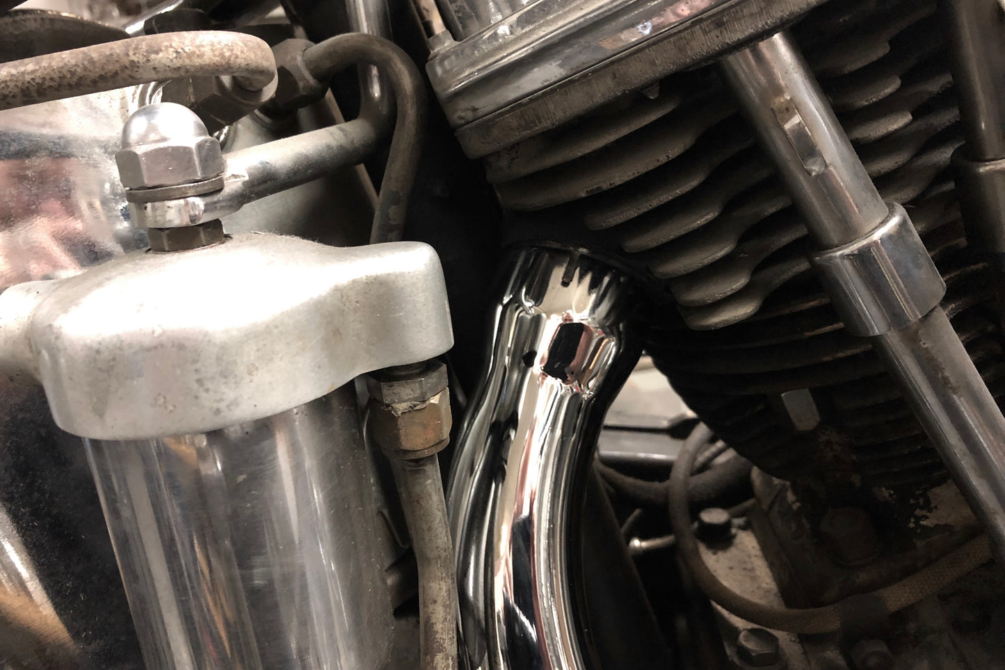 1958-65 Panhead Rear Pipe