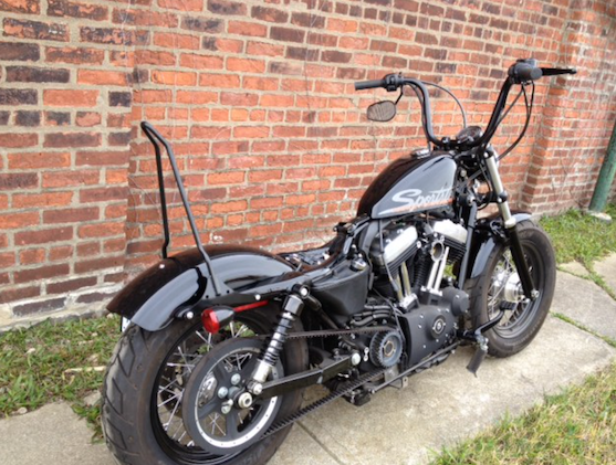 Sissy Bar - The Chopper Bolt On for 2004 and up Sportsters