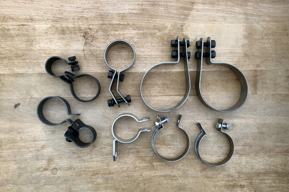 1954 Panhead Complete true dual clamp set