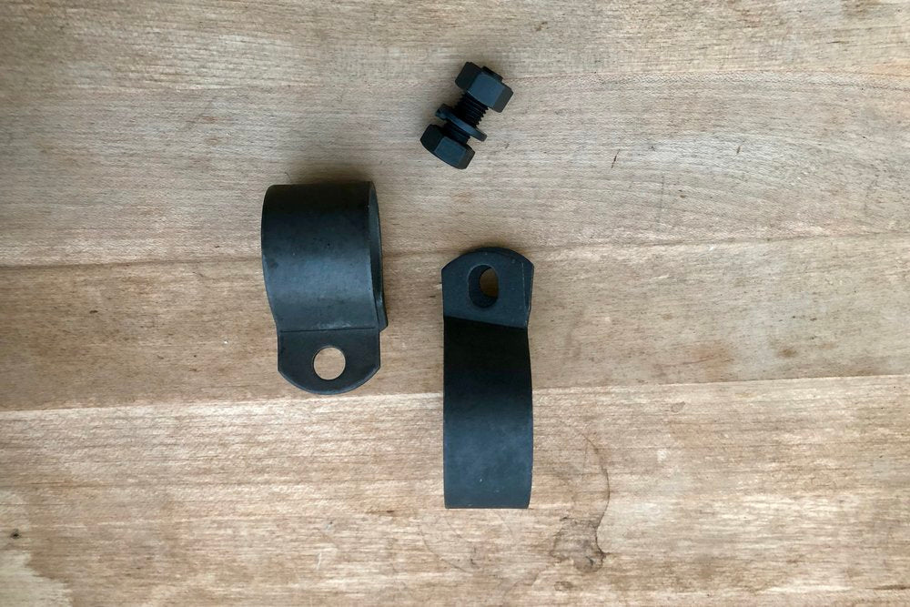 EL & FL Knucklehead Front pipe to frame clamp set