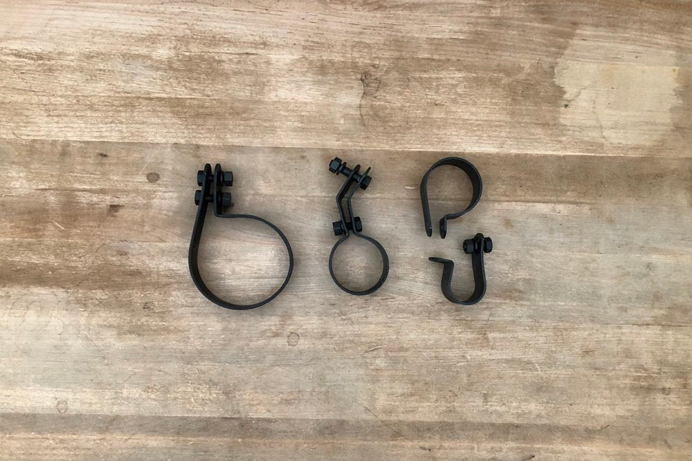 1947-57 Parkerized clamp set