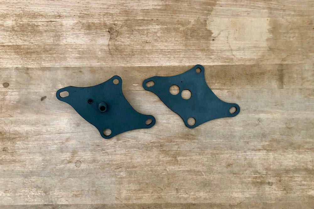 Ironhead front motor plates with oil filter mount The Gasbox