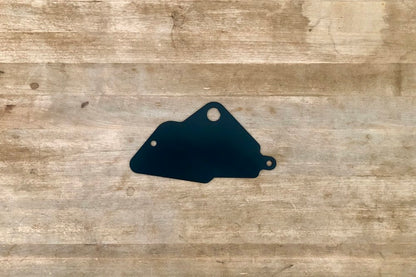 Sportster starter block off plate