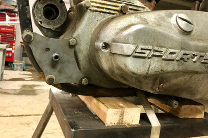 Ironhead front motor plates with oil filter mount