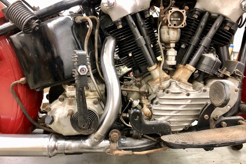 1936-47 Knucklehead Rear Exhaust Pipe