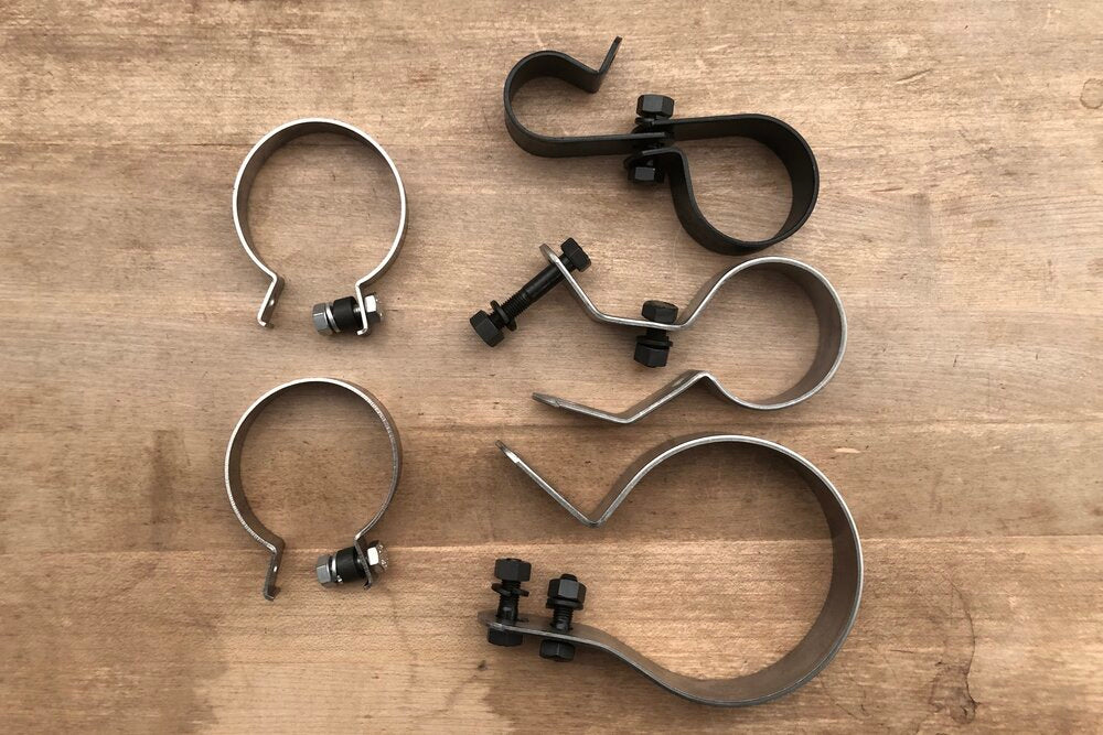 1950 Panhead complete clamp set