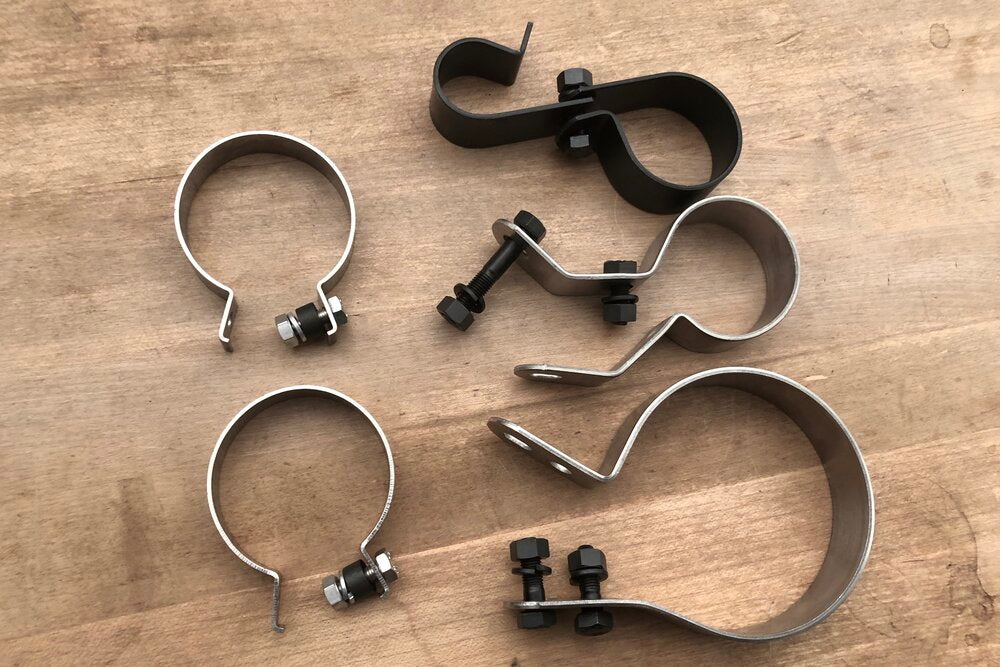1950 Panhead complete clamp set