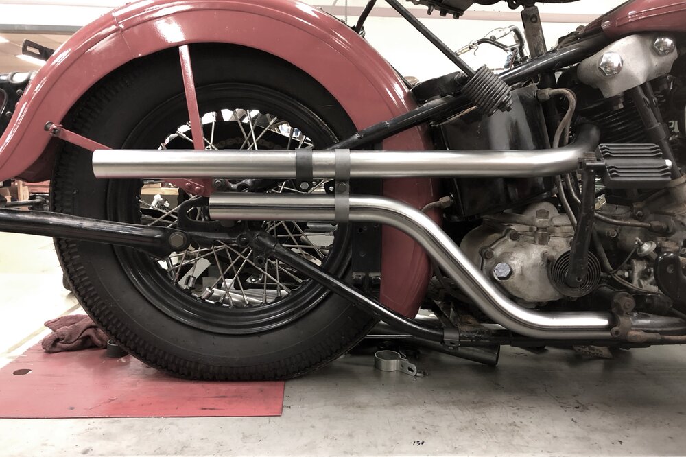 Knucklehead Up Sweep Shotgun Exhaust