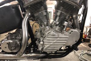 1948-57 Panhead Rear Exhaust Pipe