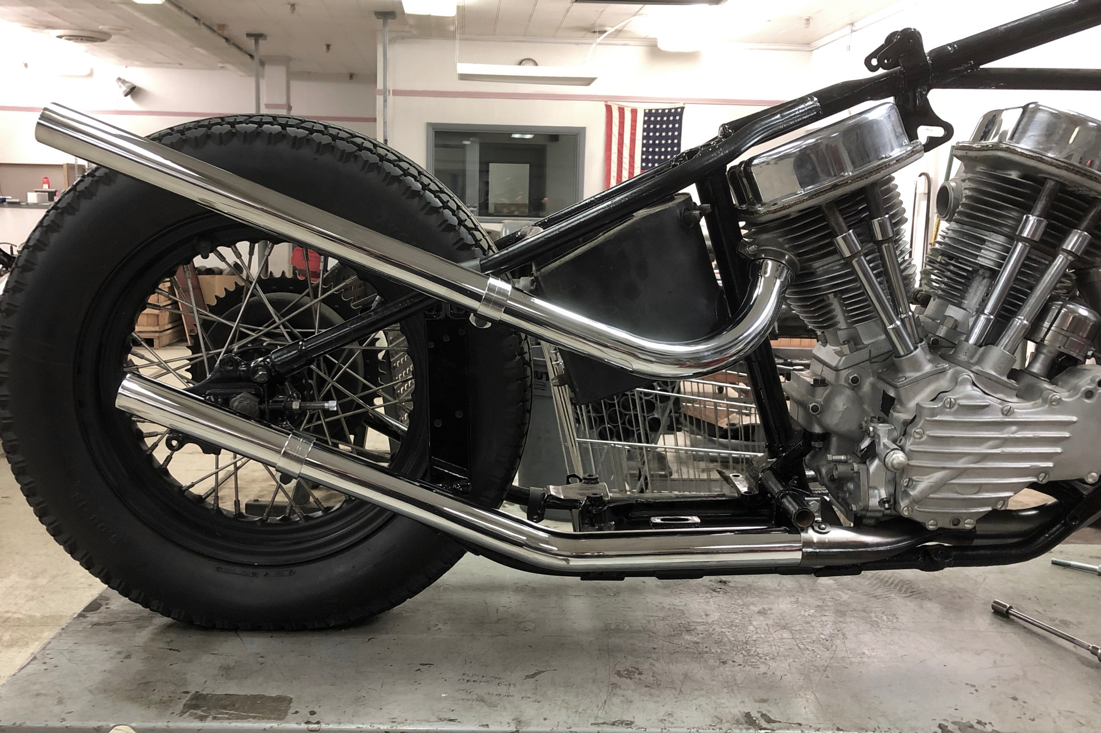 Panhead UpSweep Exhaust – The Gasbox