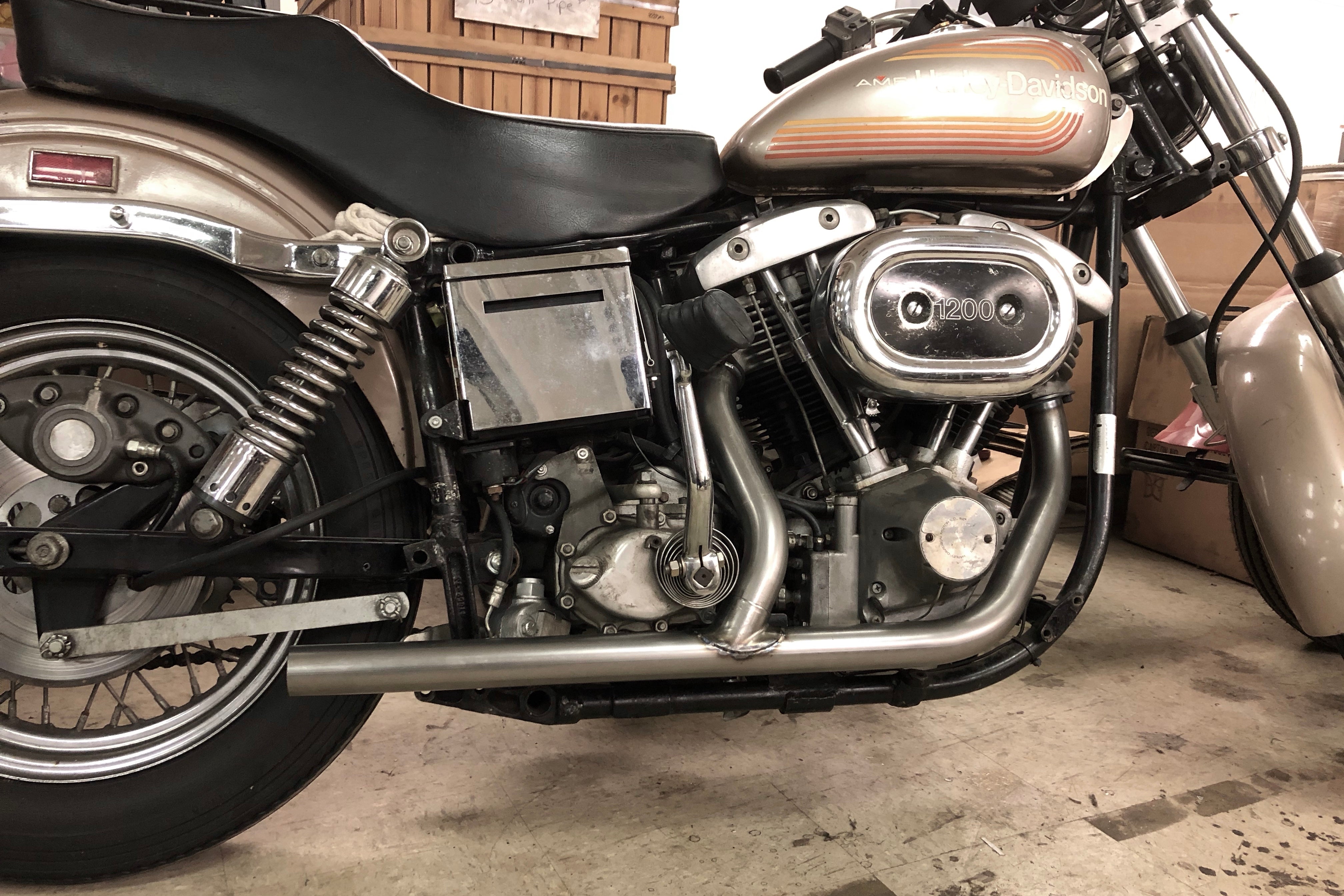 1970-1984 Big Twin 2 into 1 Exhaust – The Gasbox